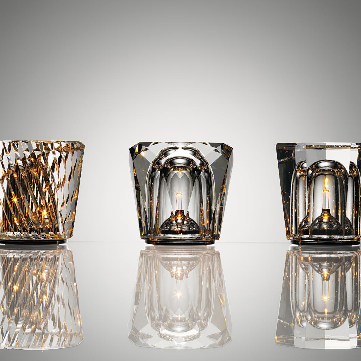Crystal Diamond Table Lamp | Elegant Rechargeable Decorative Light