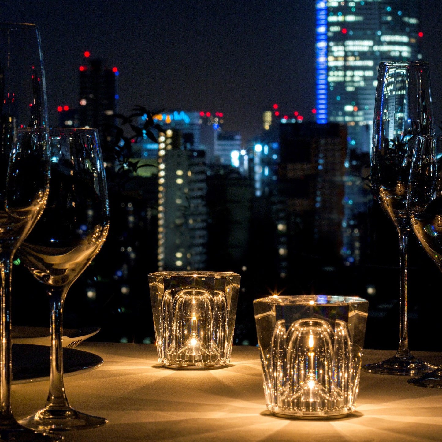 Crystal Diamond Table Lamp | Elegant Rechargeable Decorative Light