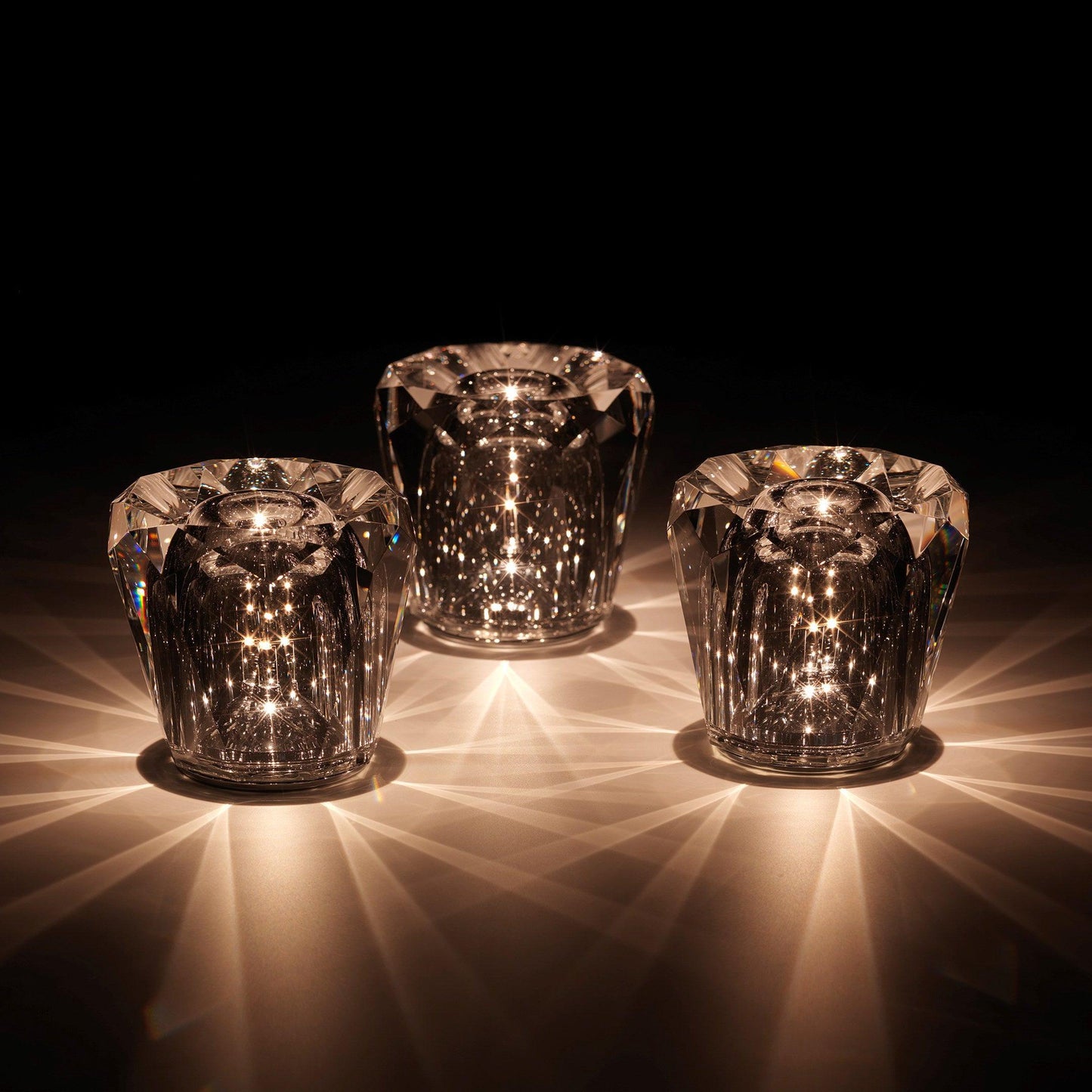 Crystal Diamond Table Lamp | Elegant Rechargeable Decorative Light