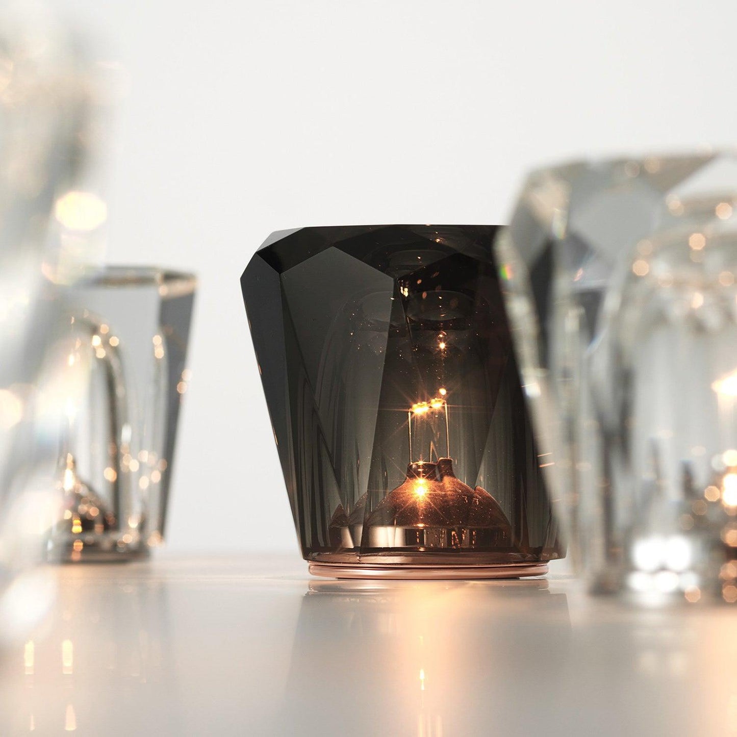 Crystal Diamond Table Lamp | Elegant Rechargeable Decorative Light
