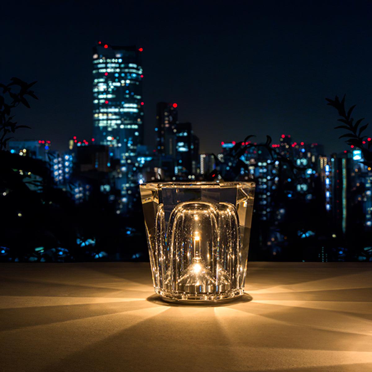 Crystal Diamond Table Lamp | Elegant Rechargeable Decorative Light