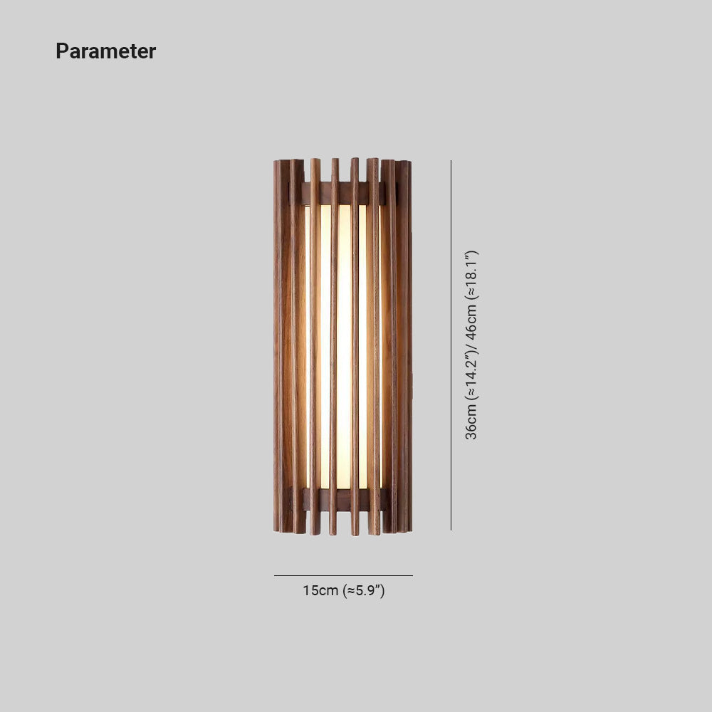 Modern Wooden Wall Lamp for Bedroom and Living Room | Indoor LED Sconce