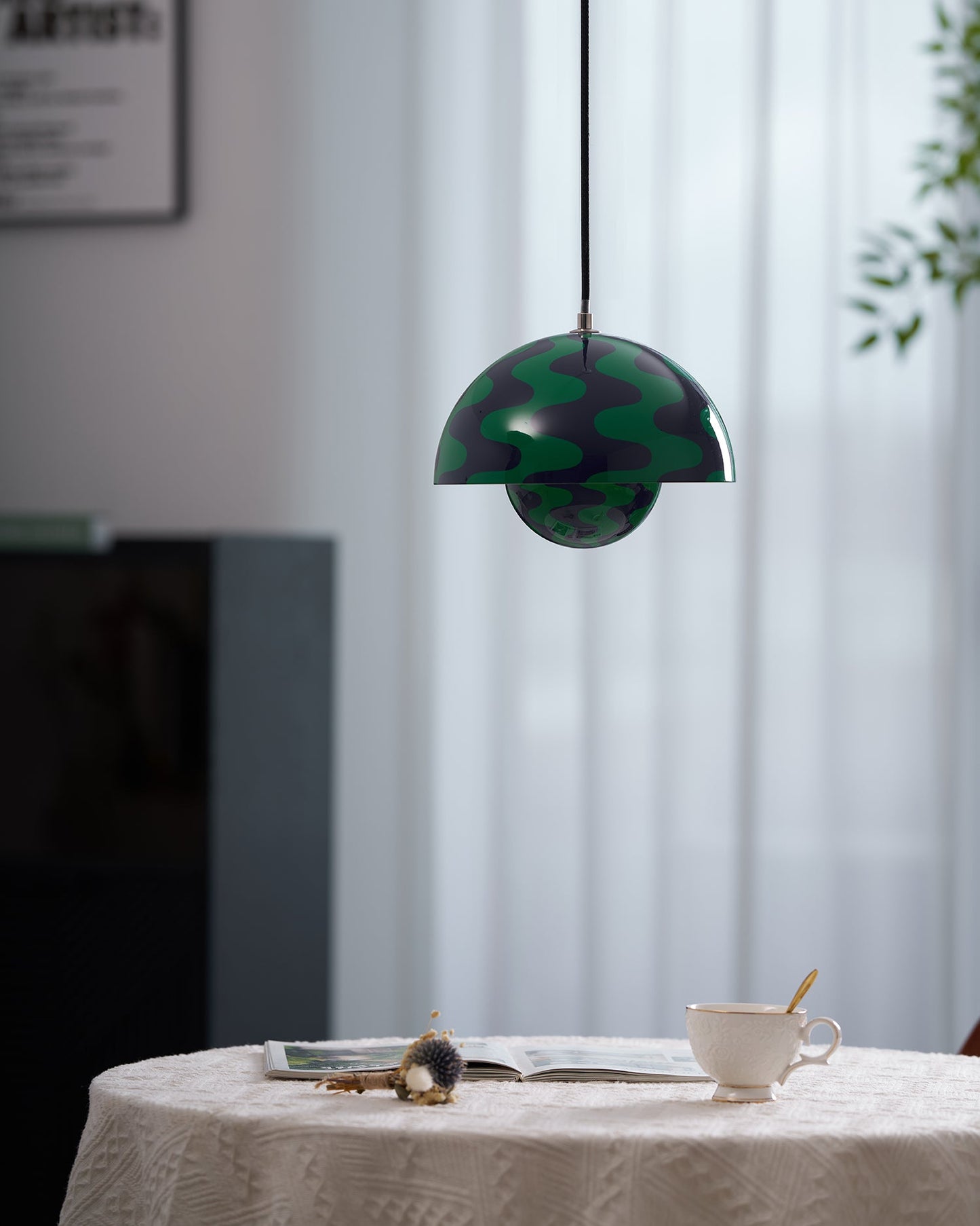 Modern Dome Pendant Light | Minimalist Ceiling Lamp for Dining or Living Room