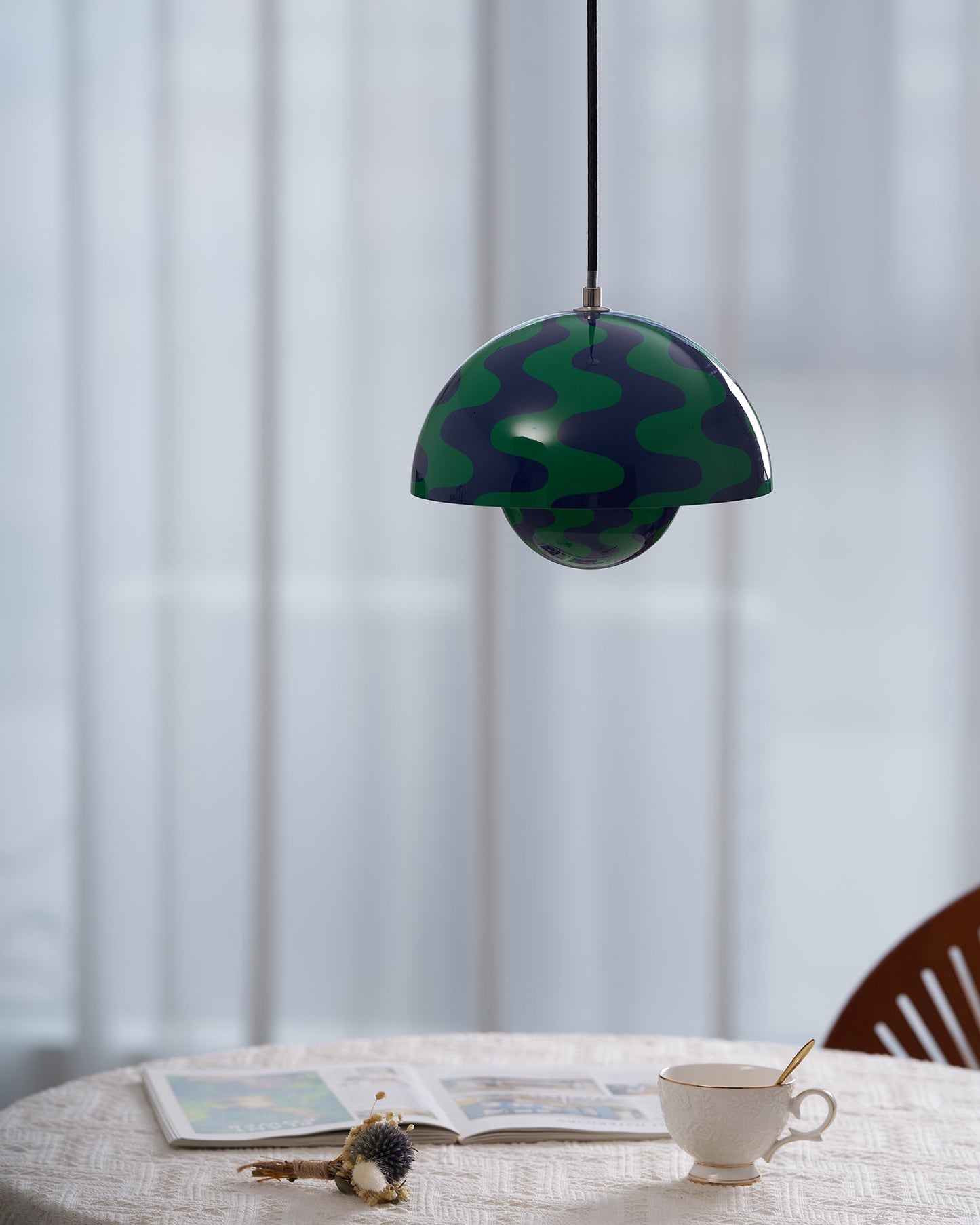 Modern Dome Pendant Light | Minimalist Ceiling Lamp for Dining or Living Room