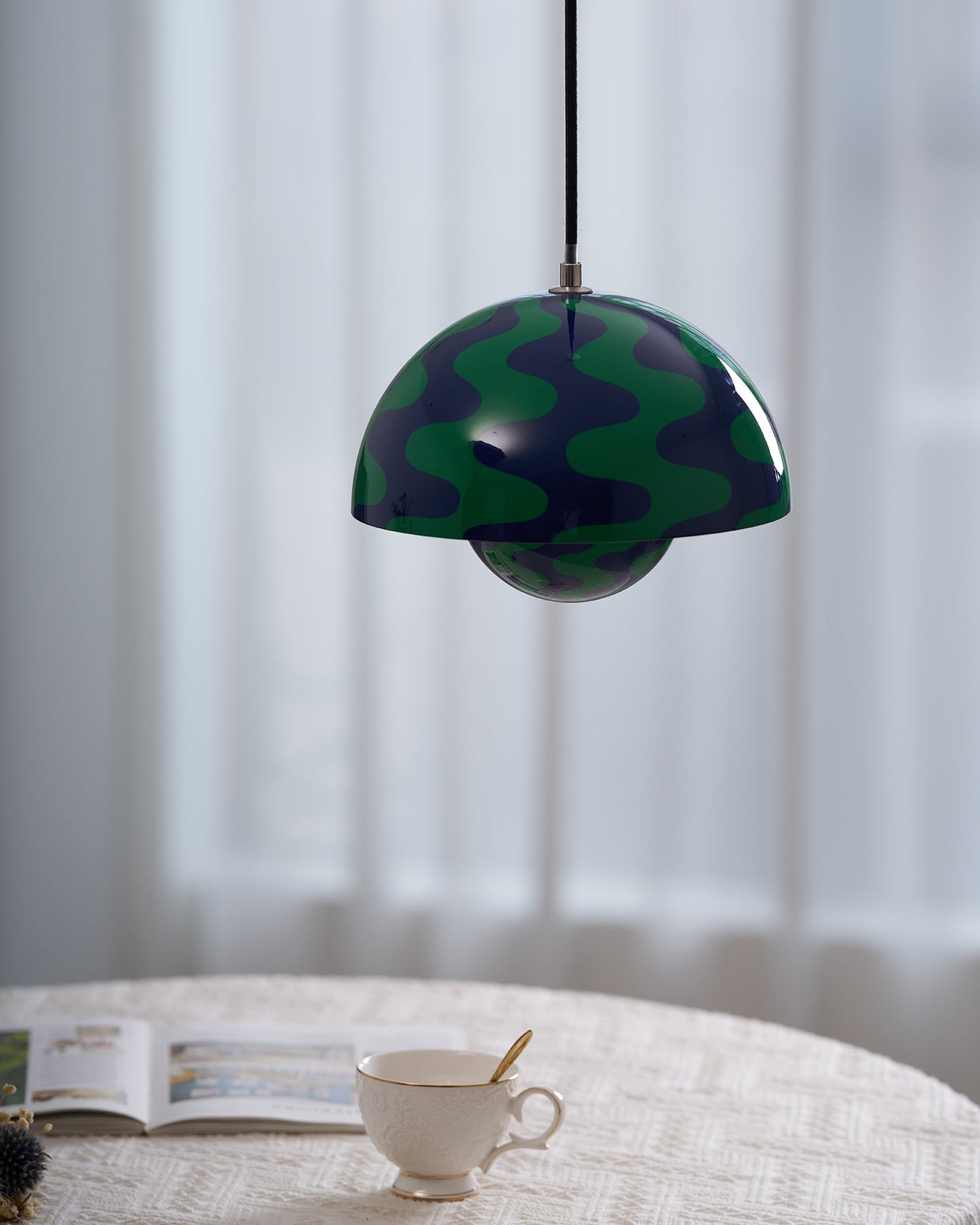 Modern Dome Pendant Light | Minimalist Ceiling Lamp for Dining or Living Room