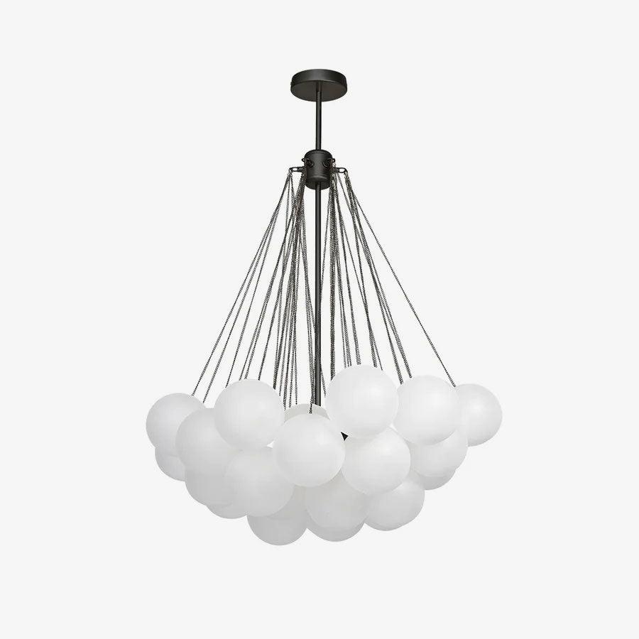 Modern Frosted Glass Ball Chandelier | Luxury Ceiling Lamp for Living Room & Bedroom