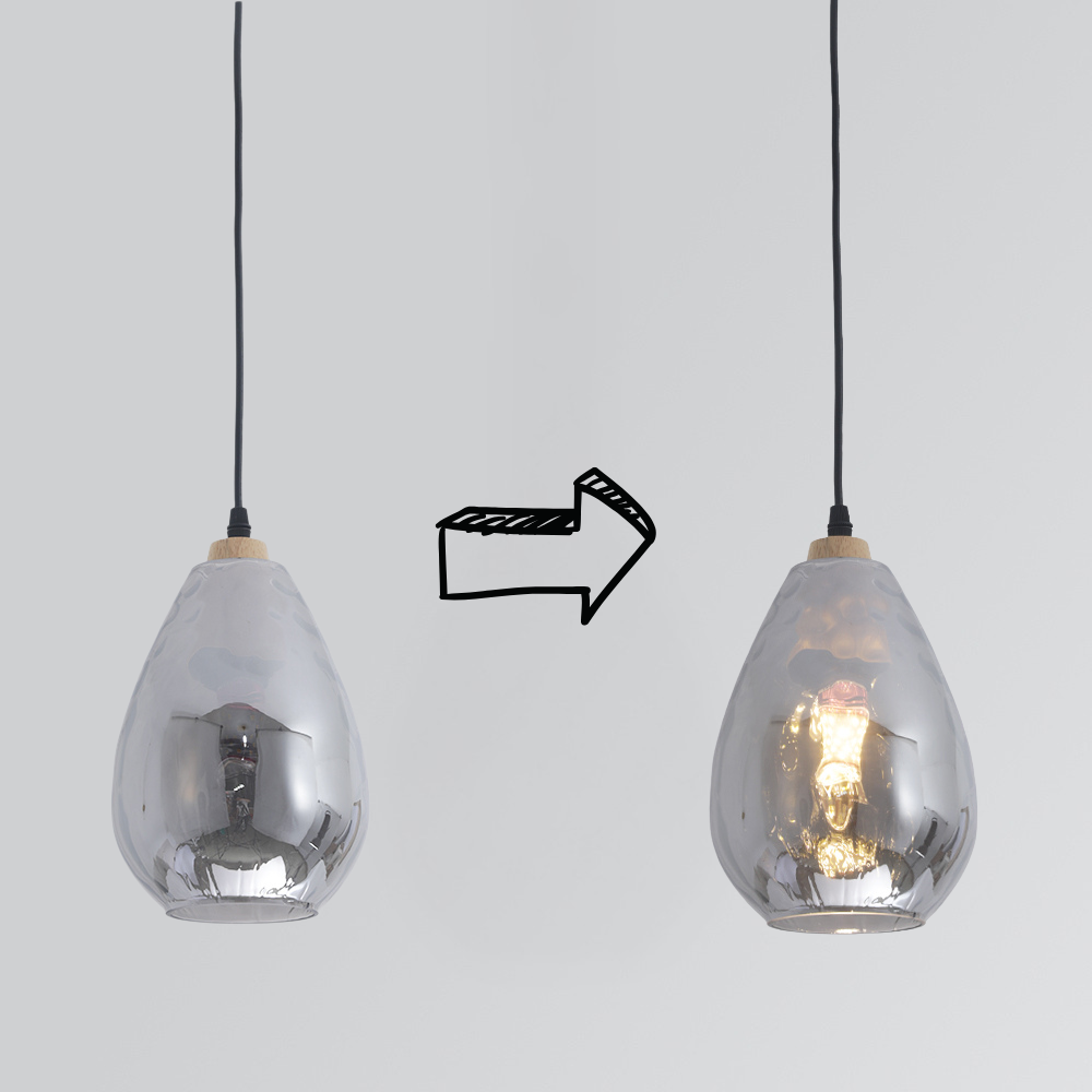 Pendant Ceiling Light | Modern Glass Hanging Lamp