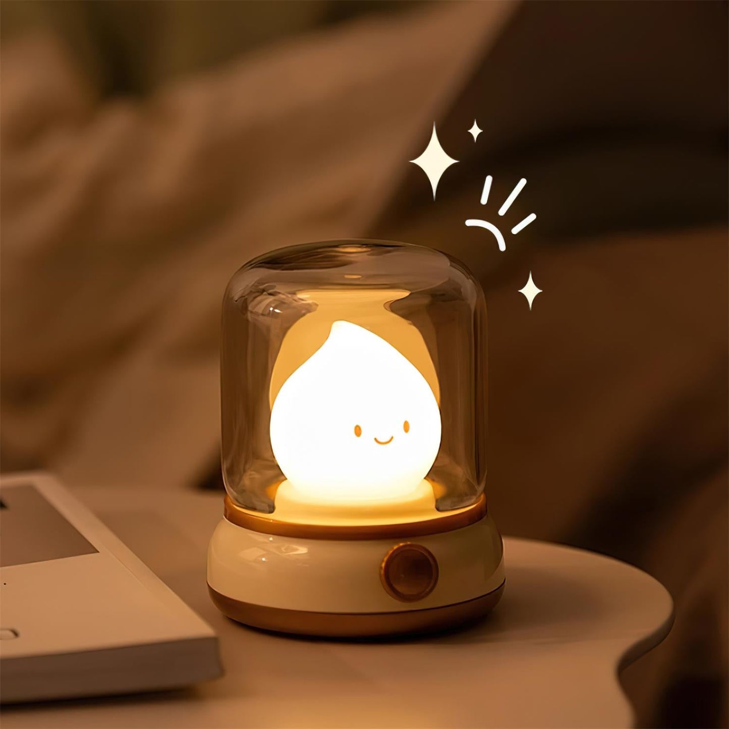Vintage LED Night Light | Adjustable Bedside Table Lamp