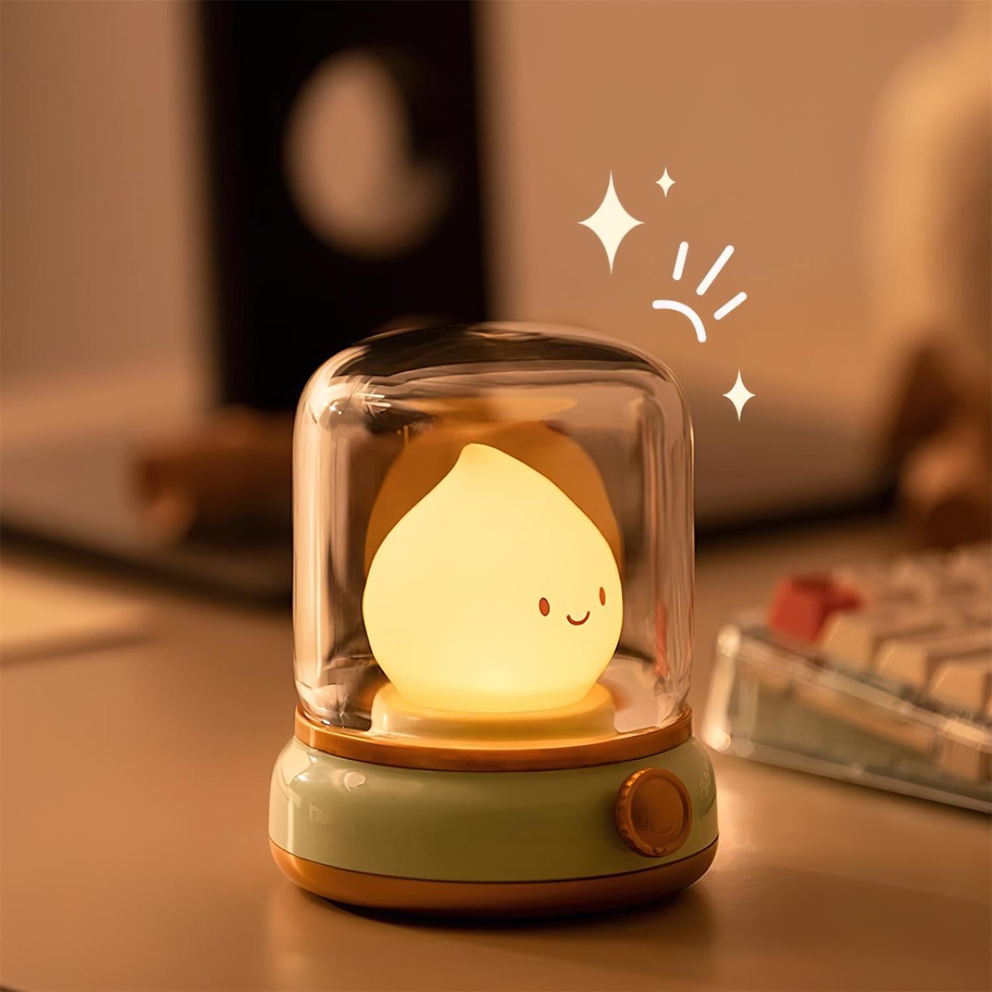 Vintage LED Night Light | Adjustable Bedside Table Lamp
