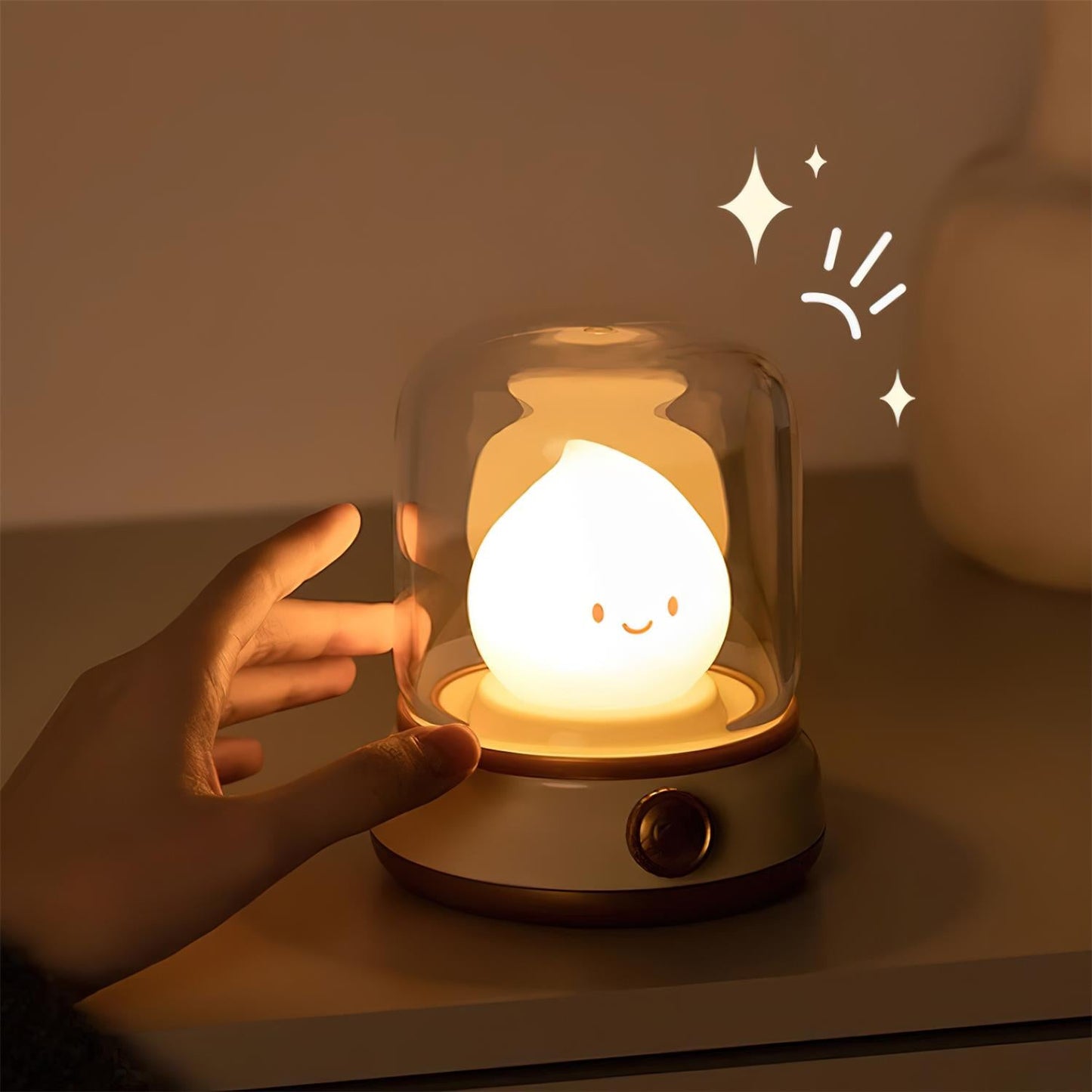 Vintage LED Night Light | Adjustable Bedside Table Lamp
