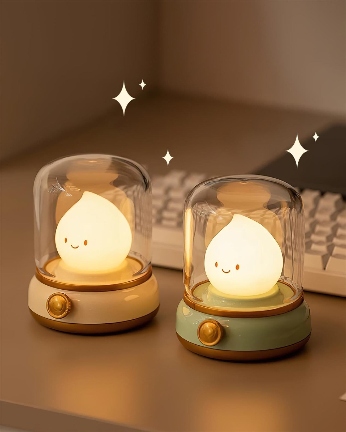 Vintage LED Night Light | Adjustable Bedside Table Lamp