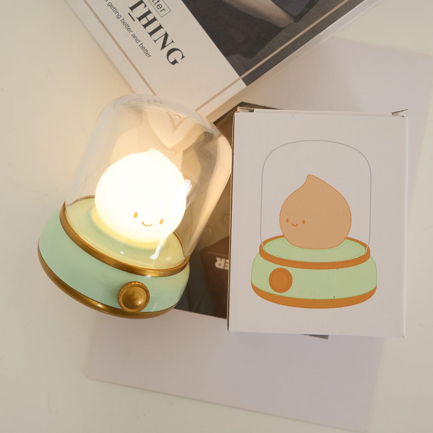 Vintage LED Night Light | Adjustable Bedside Table Lamp