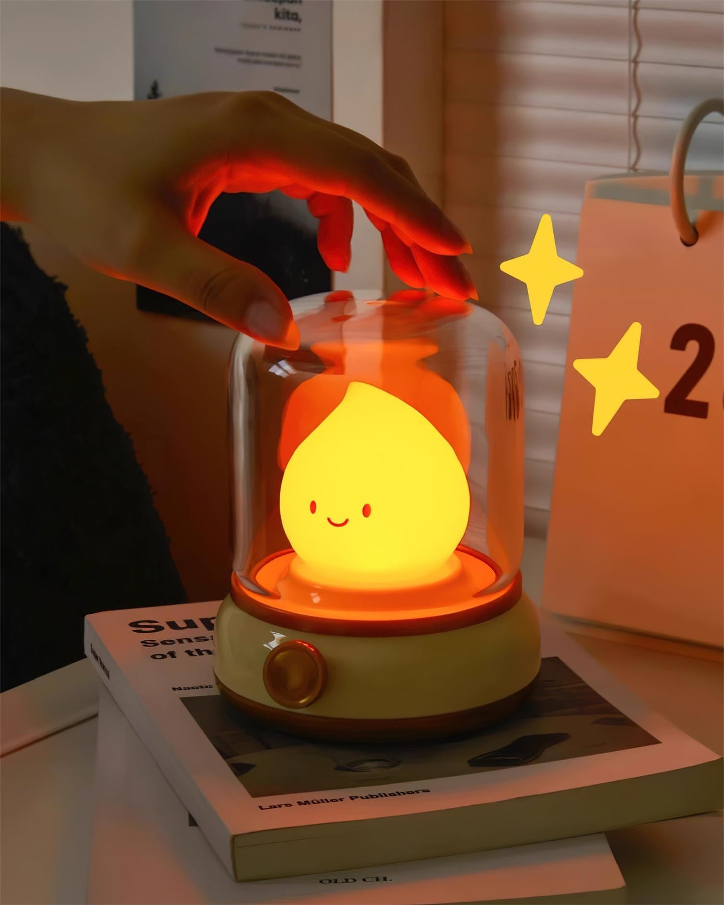 Vintage LED Night Light | Adjustable Bedside Table Lamp