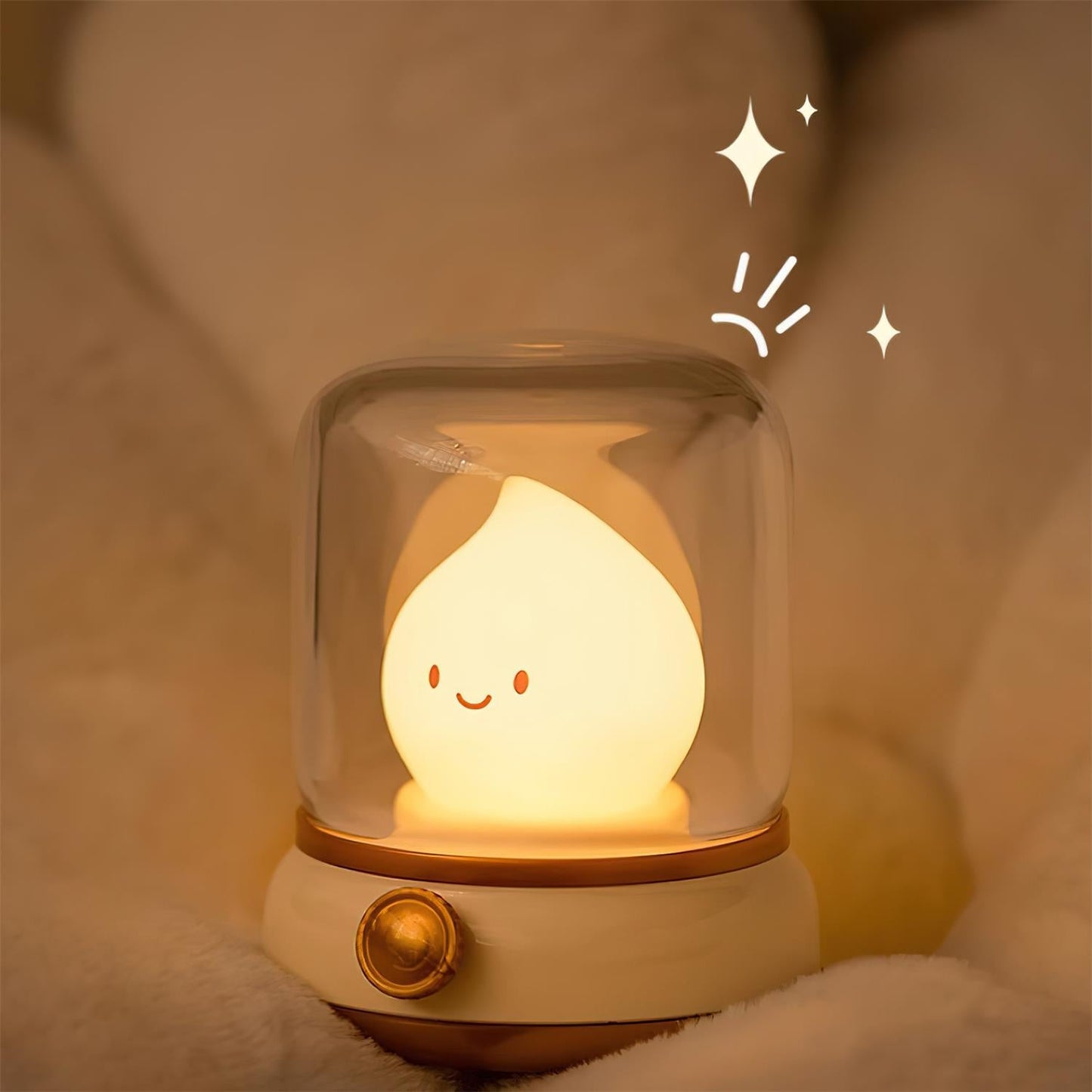 Vintage LED Night Light | Adjustable Bedside Table Lamp