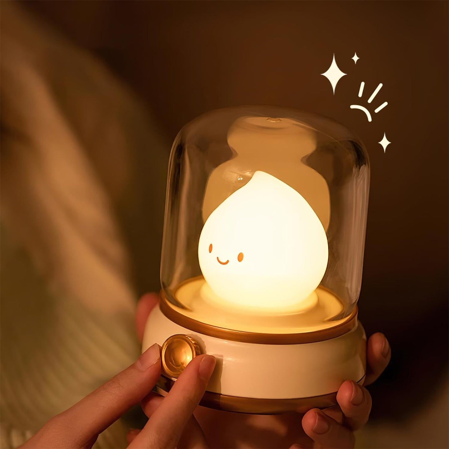 Vintage LED Night Light | Adjustable Bedside Table Lamp