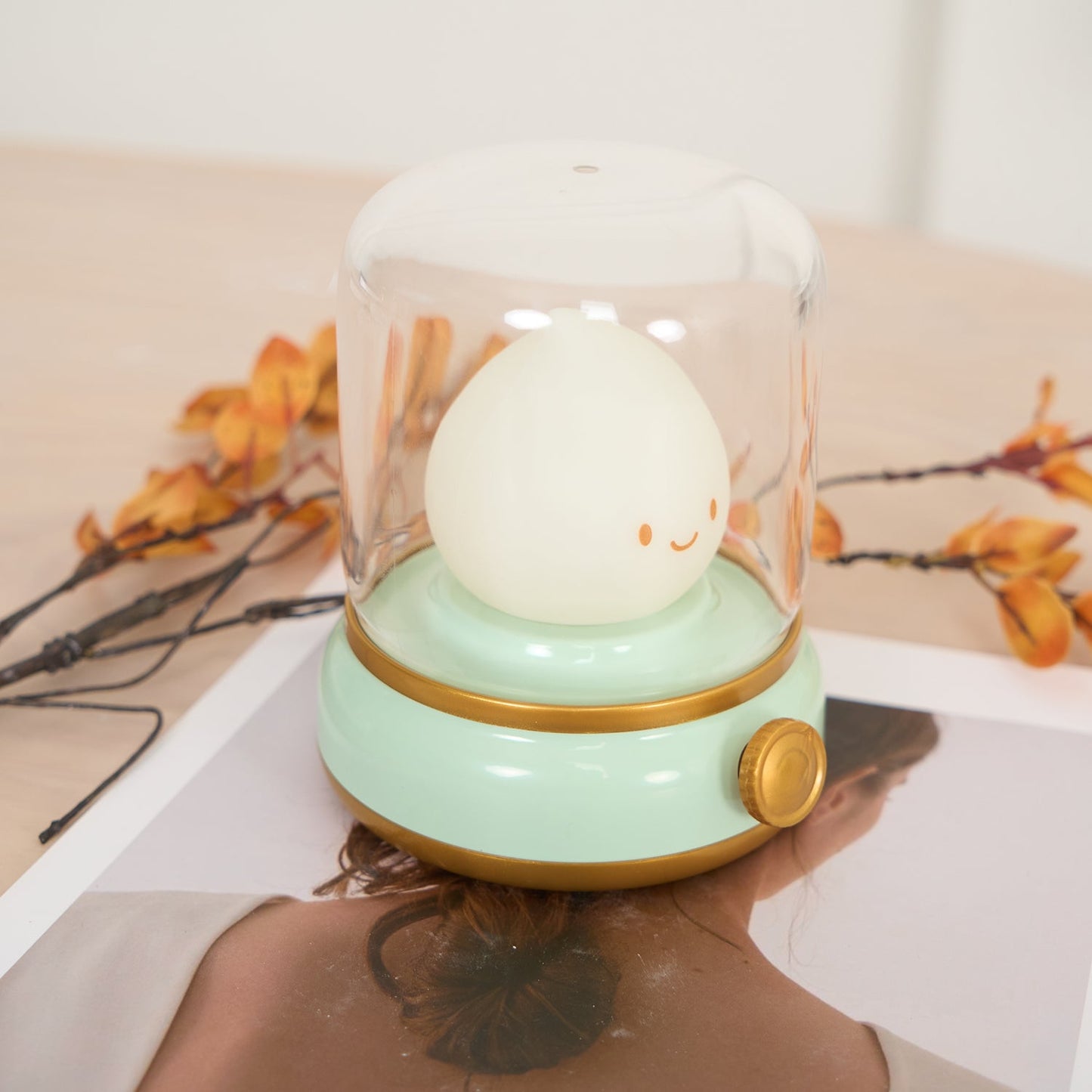 Vintage LED Night Light | Adjustable Bedside Table Lamp