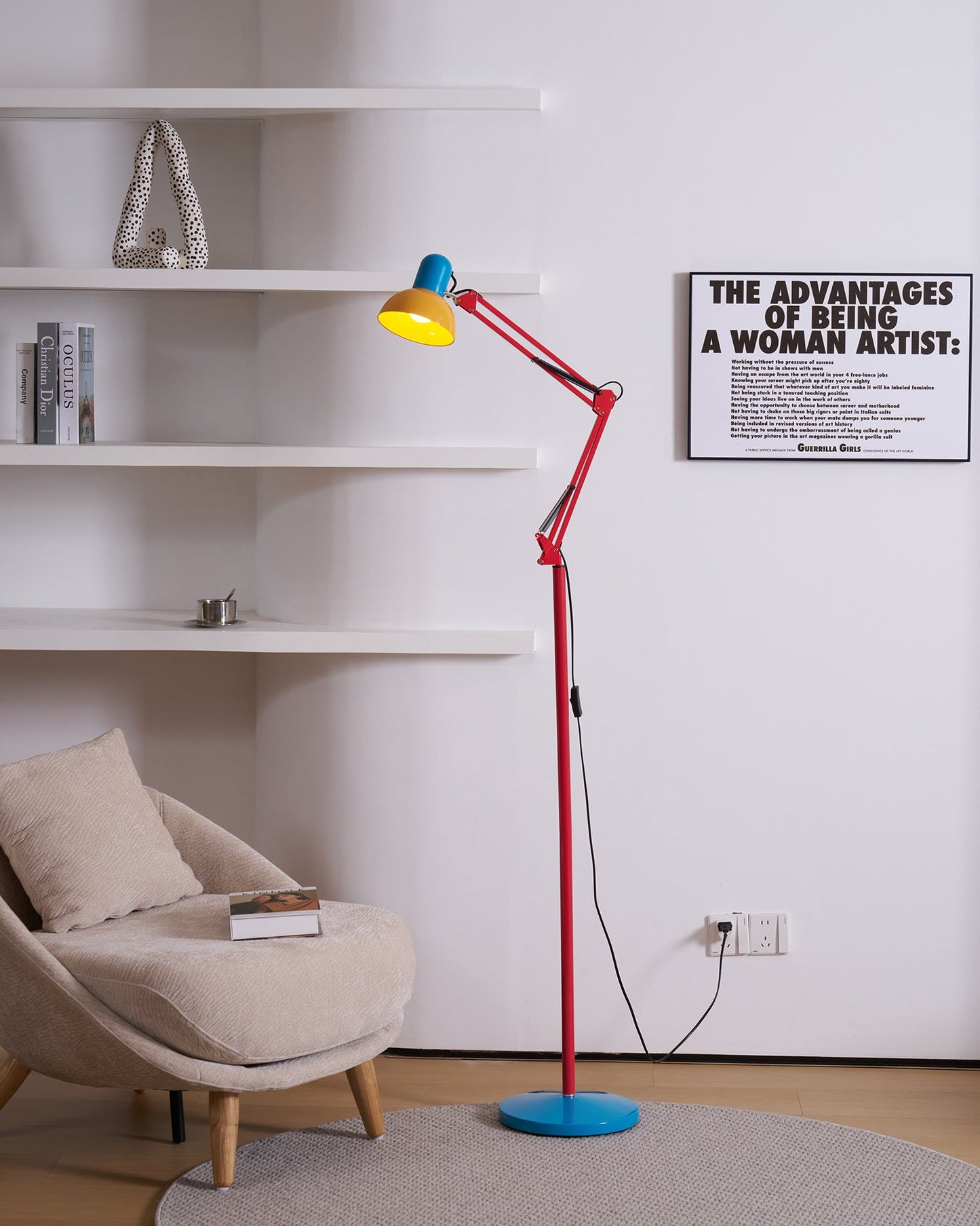 Adjustable Modern Floor Lamp | Colourful Standing Light for Living Room