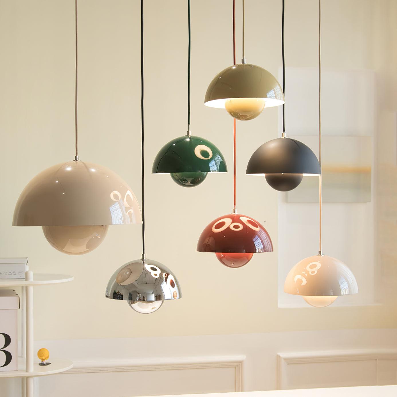 Modern Dome Pendant Light | Minimalist Ceiling Lamp for Dining or Living Room