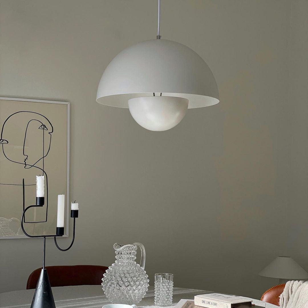 Modern Dome Pendant Light | Minimalist Ceiling Lamp for Dining or Living Room