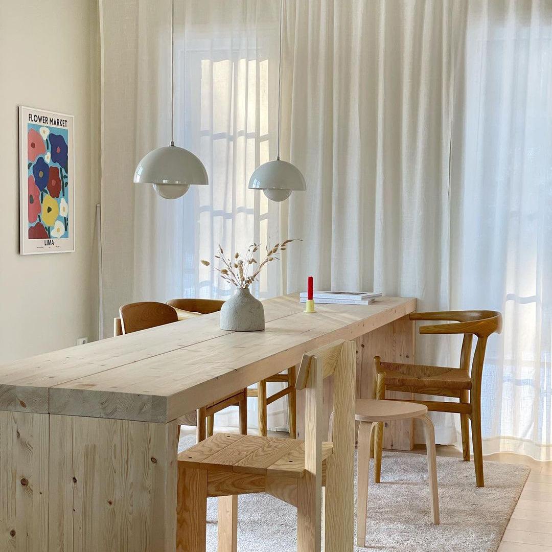 Modern Dome Pendant Light | Minimalist Ceiling Lamp for Dining or Living Room
