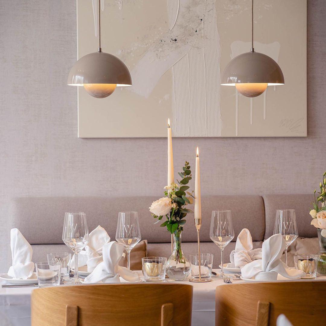 Modern Dome Pendant Light | Minimalist Ceiling Lamp for Dining or Living Room