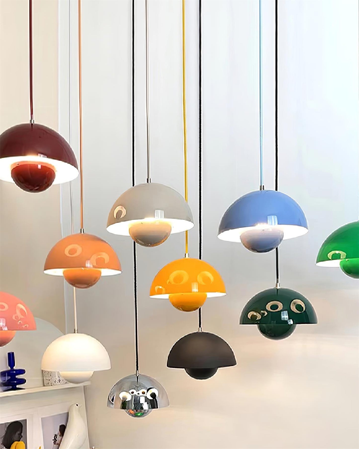 Modern Dome Pendant Light | Minimalist Ceiling Lamp for Dining or Living Room