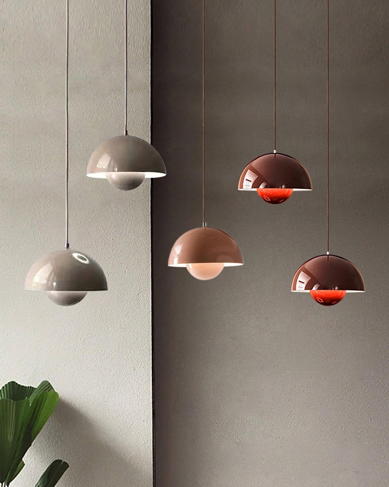 Modern Dome Pendant Light | Minimalist Ceiling Lamp for Dining or Living Room