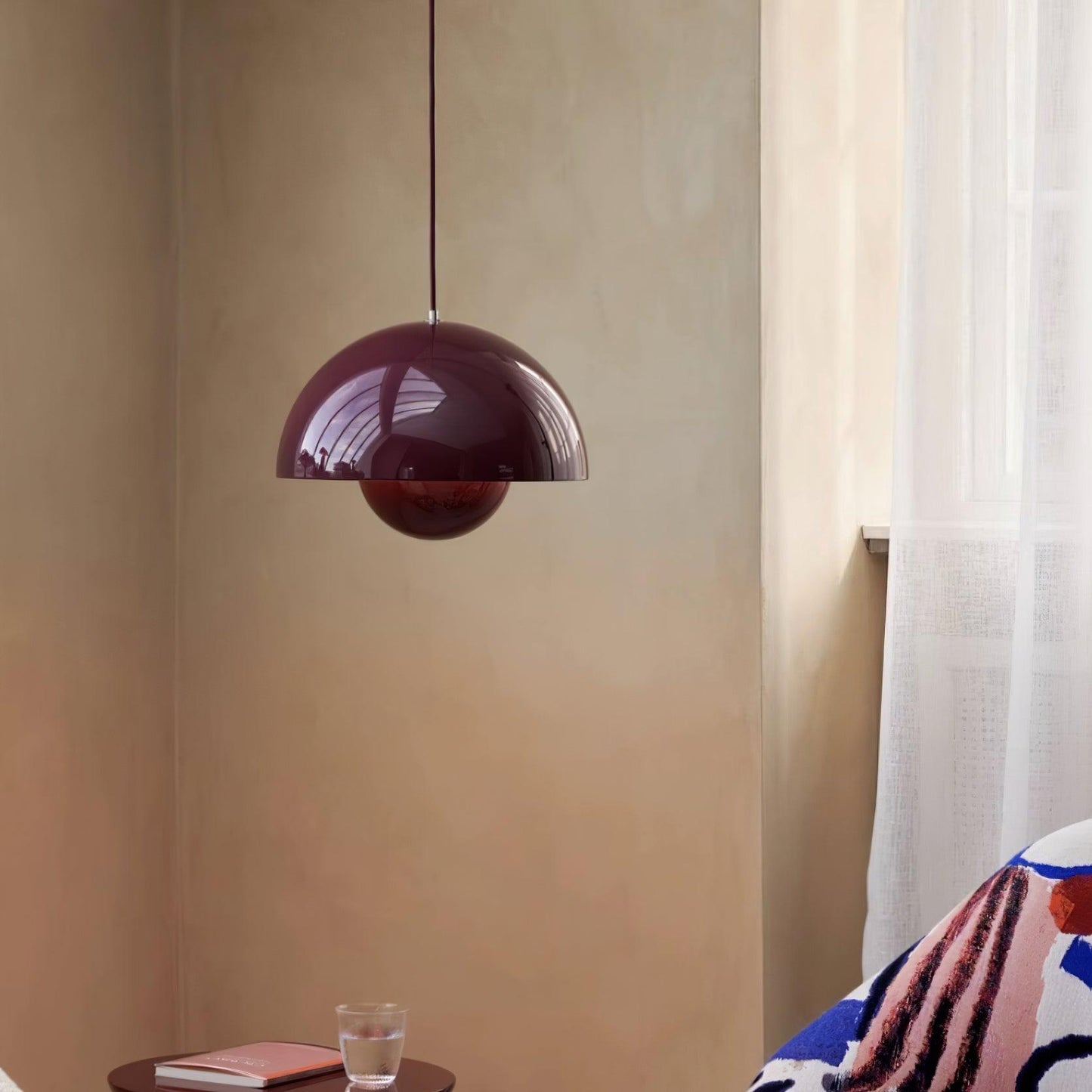 Modern Dome Pendant Light | Minimalist Ceiling Lamp for Dining or Living Room