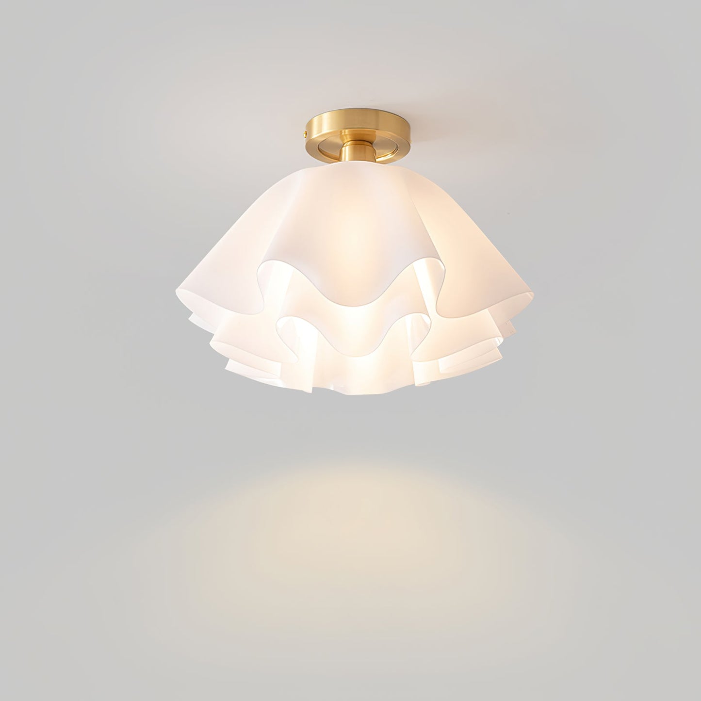 Modern Pleated Ceiling Light | Elegant Flush Mount Lamp for Bedroom or Living Room