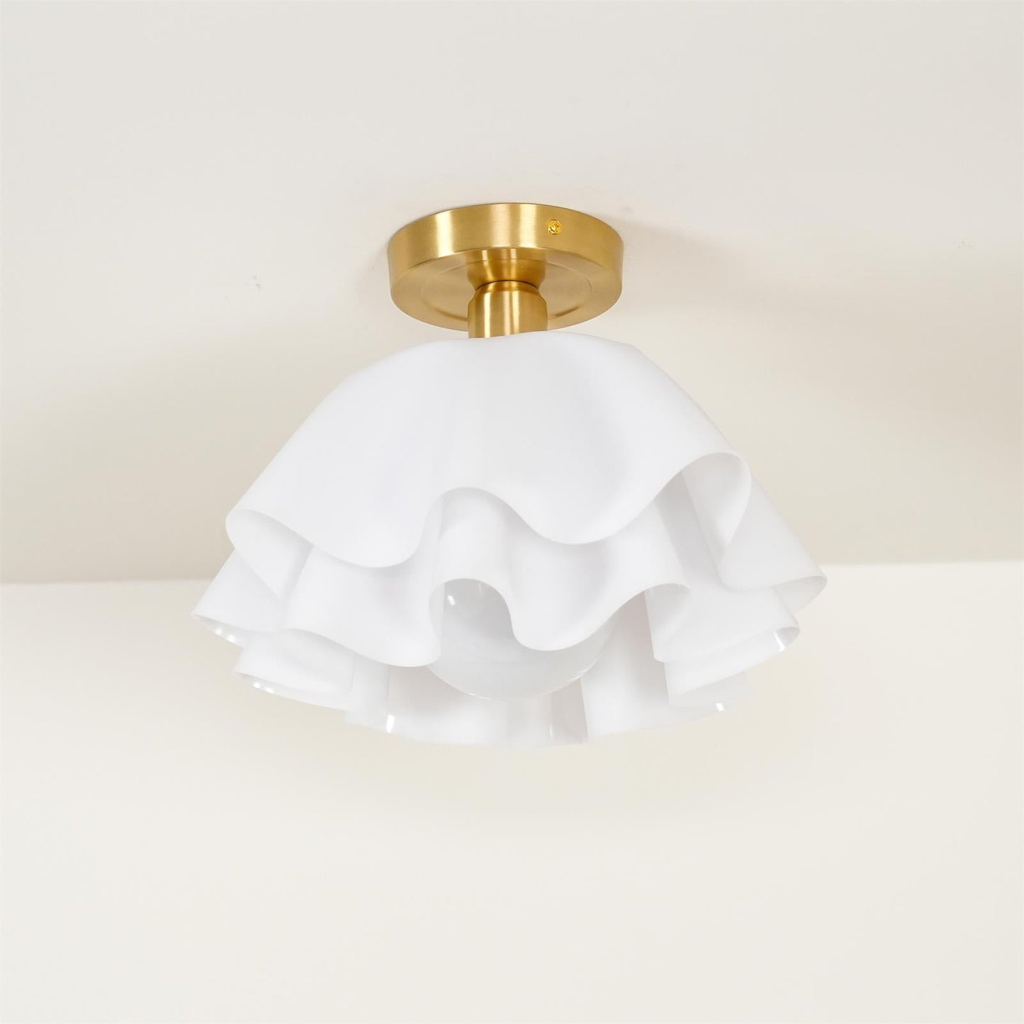 Modern Pleated Ceiling Light | Elegant Flush Mount Lamp for Bedroom or Living Room
