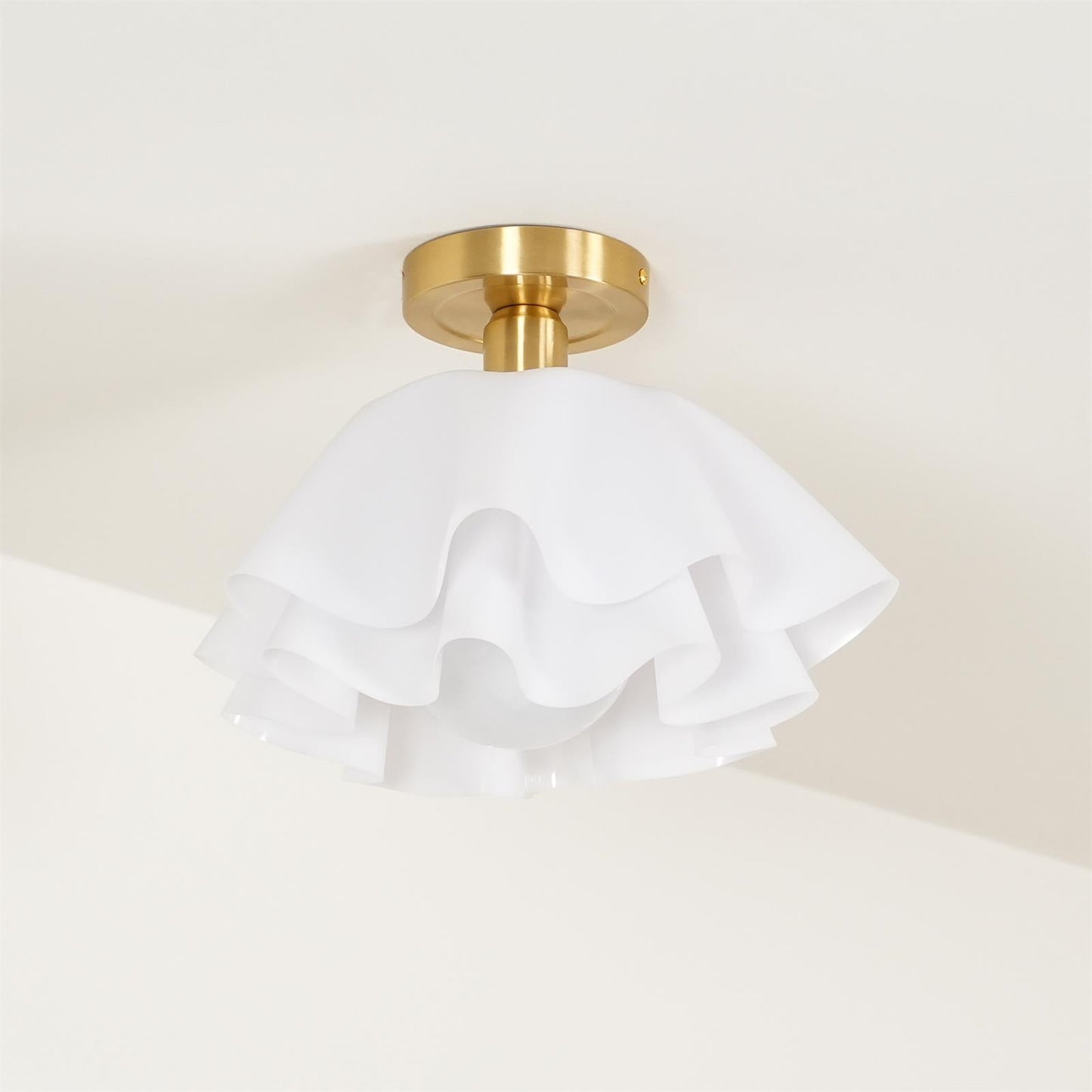 Modern Pleated Ceiling Light | Elegant Flush Mount Lamp for Bedroom or Living Room