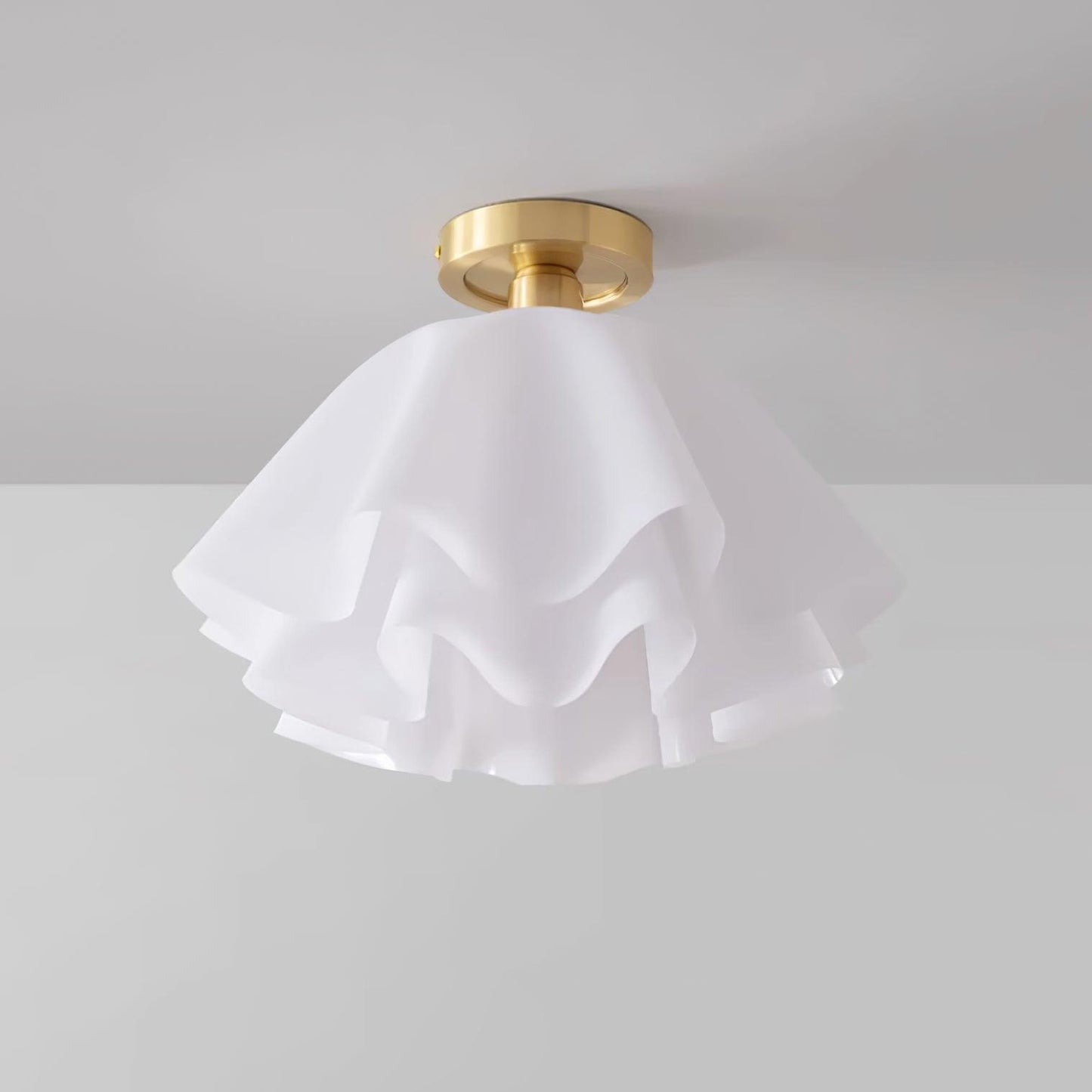 Modern Pleated Ceiling Light | Elegant Flush Mount Lamp for Bedroom or Living Room