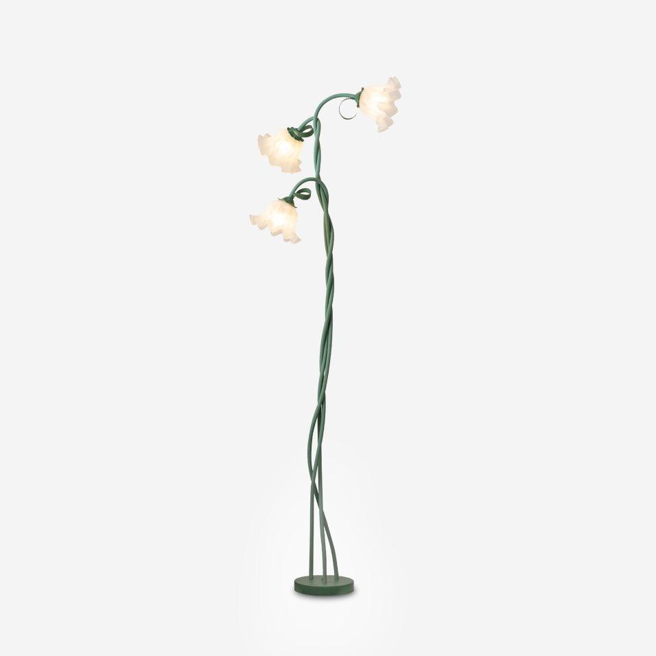 Floral Inspired Floor Lamp | Elegant Standing Light for Living Room