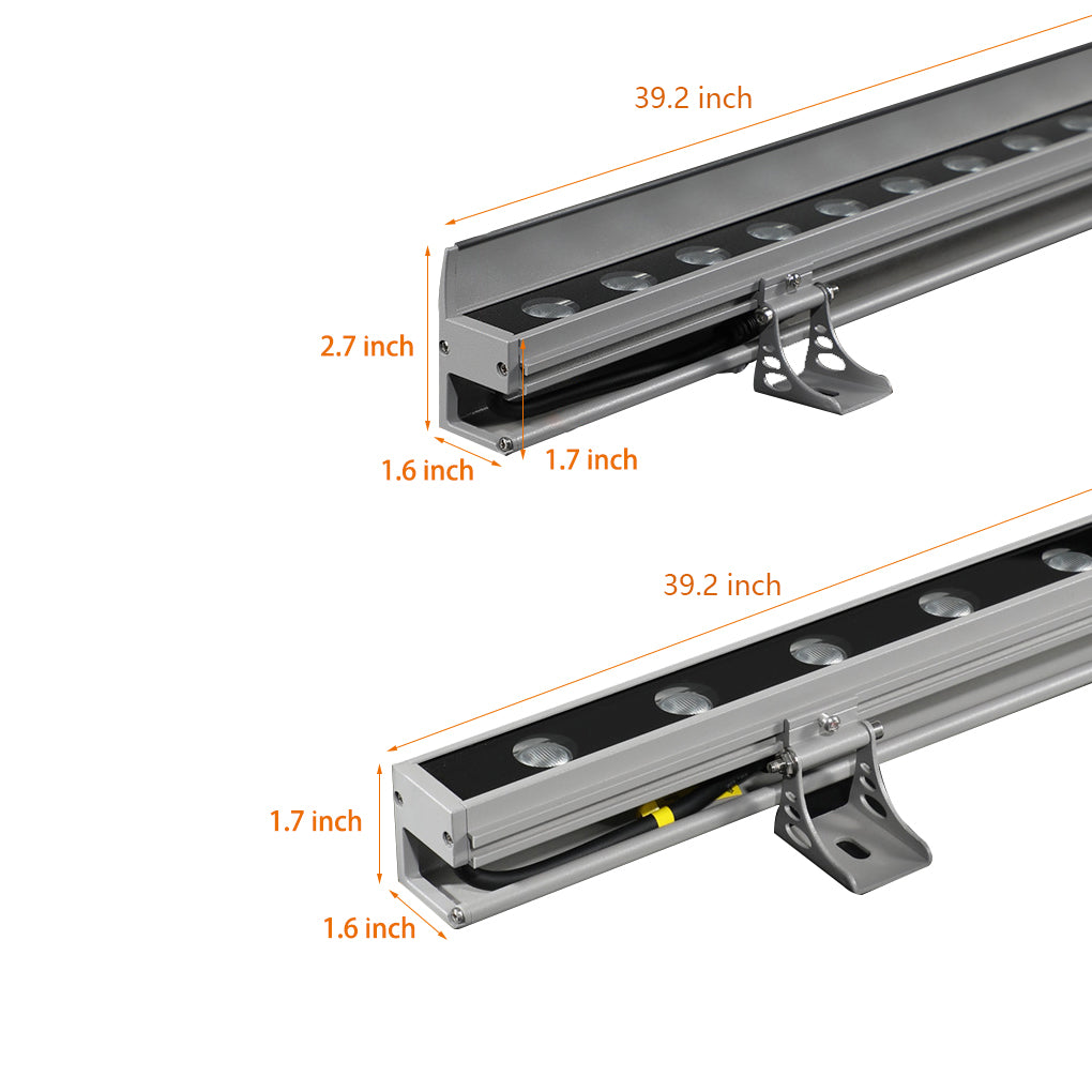 Outdoor LED Wall Washer Lamp in Linear Design | Modern Waterproof Wall Light