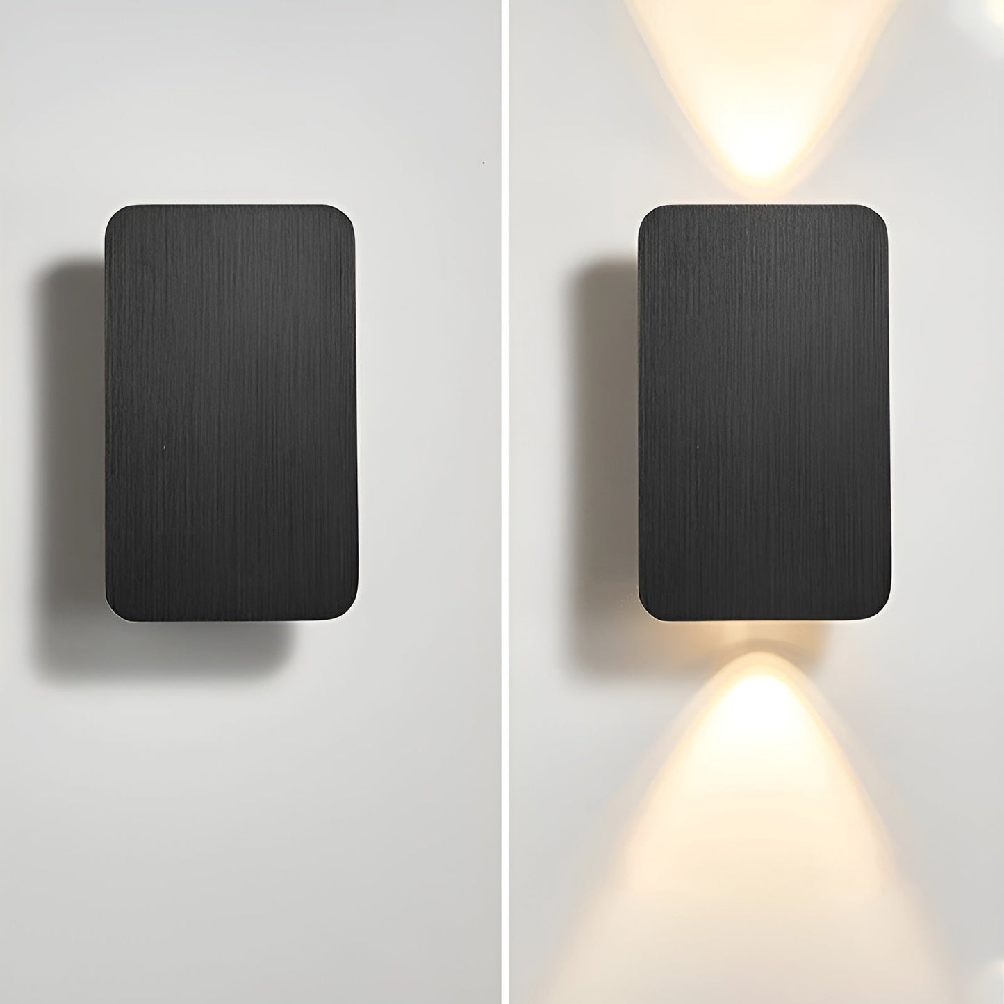 Modern Rectangle LED Wall Lamp with Up and Down Light | Indoor Wall Sconce Lighting