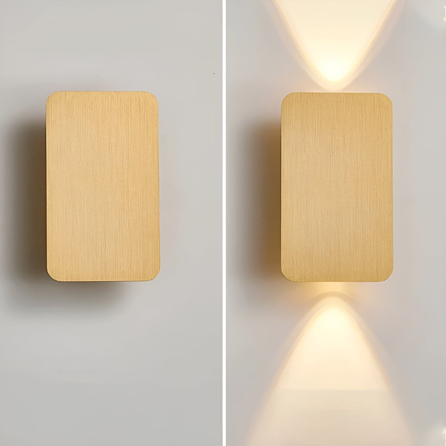 Modern Rectangle LED Wall Lamp with Up and Down Light | Indoor Wall Sconce Lighting