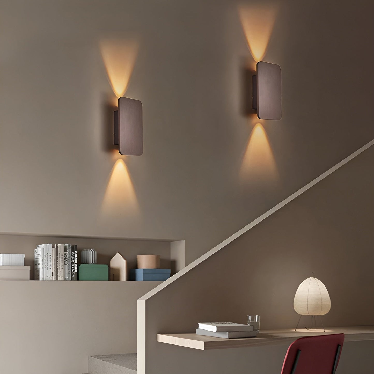 Modern Rectangle LED Wall Lamp with Up and Down Light | Indoor Wall Sconce Lighting