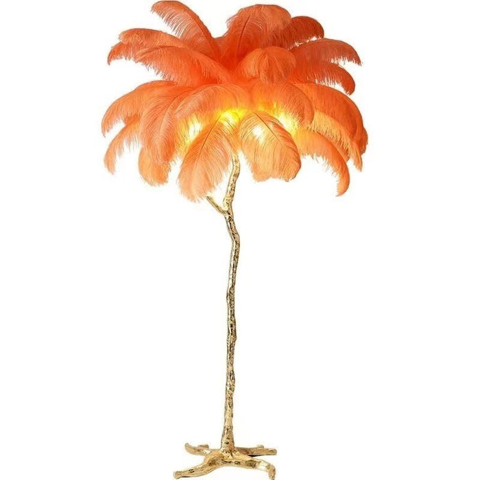 Luxury Feather Floor Lamp in Nordic Style | Decorative Standing Light for Living Room