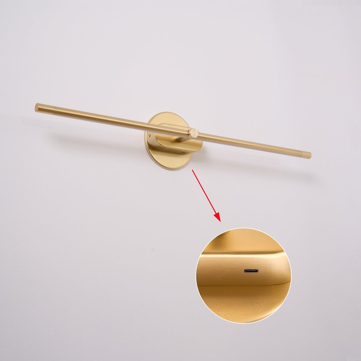 Rechargeable Linear Wall Lamp | Minimalist LED Light for Art or Living Spaces