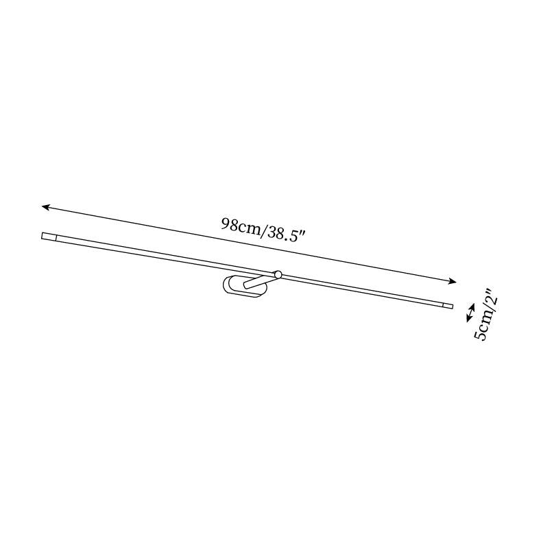 Rechargeable Linear Wall Lamp | Minimalist LED Light for Art or Living Spaces