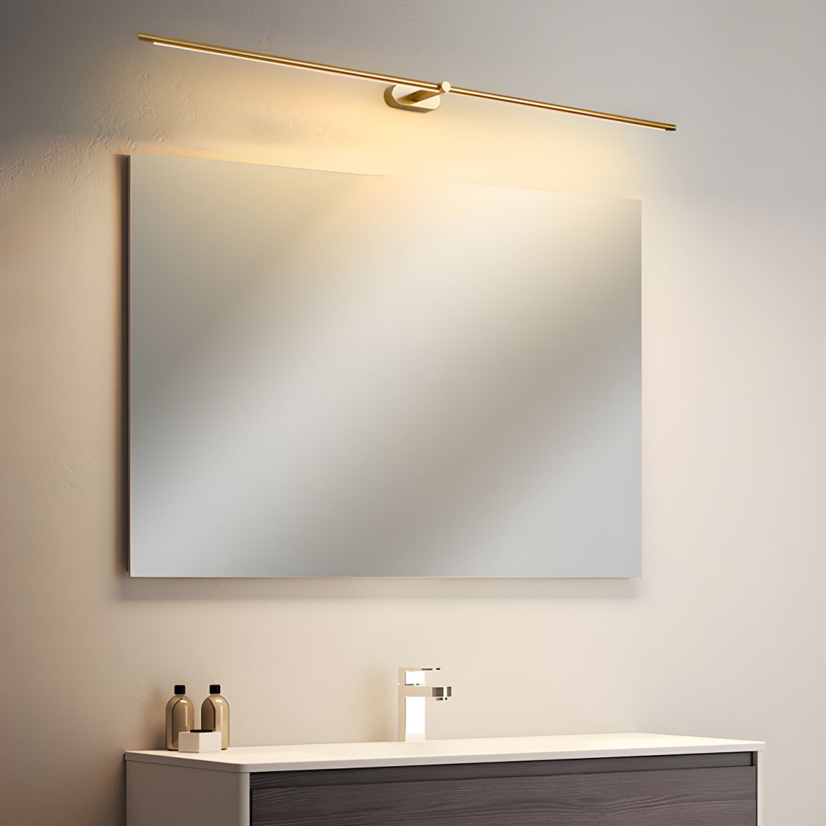 Rechargeable Linear Wall Lamp | Minimalist LED Light for Art or Living Spaces