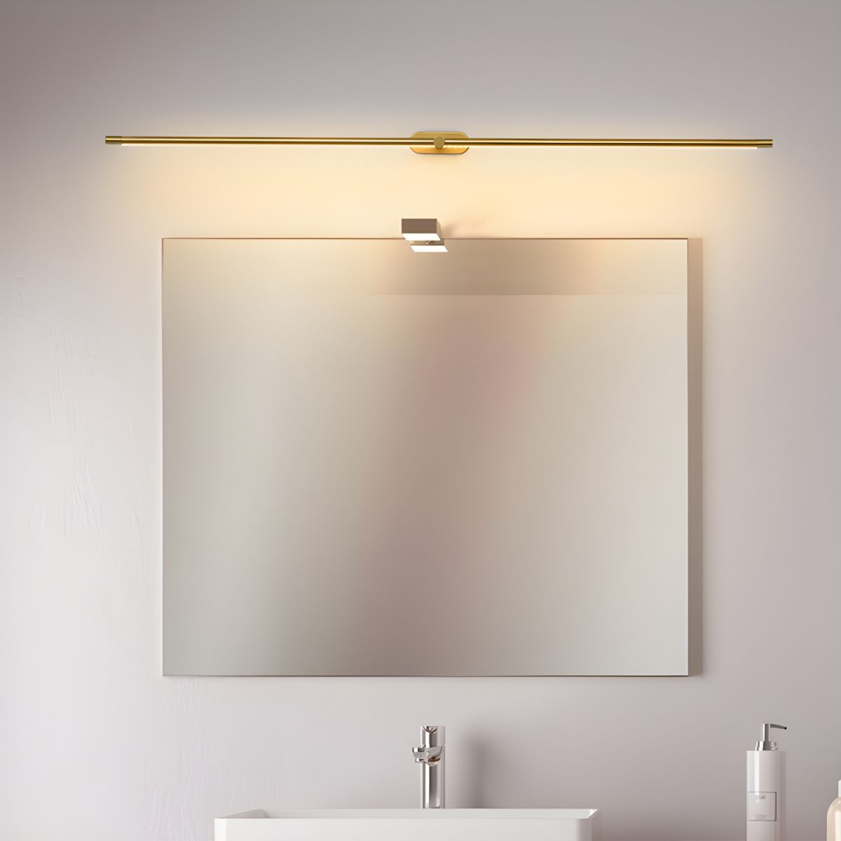 Rechargeable Linear Wall Lamp | Minimalist LED Light for Art or Living Spaces