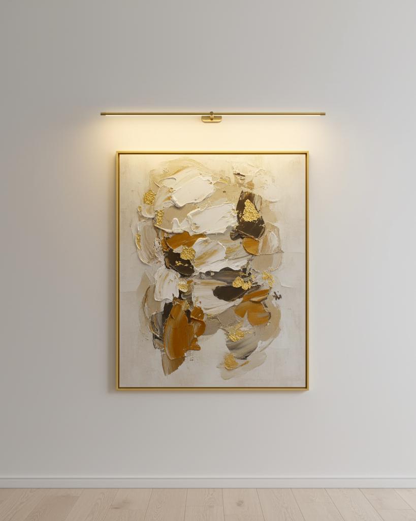 Rechargeable Linear Wall Lamp | Minimalist LED Light for Art or Living Spaces