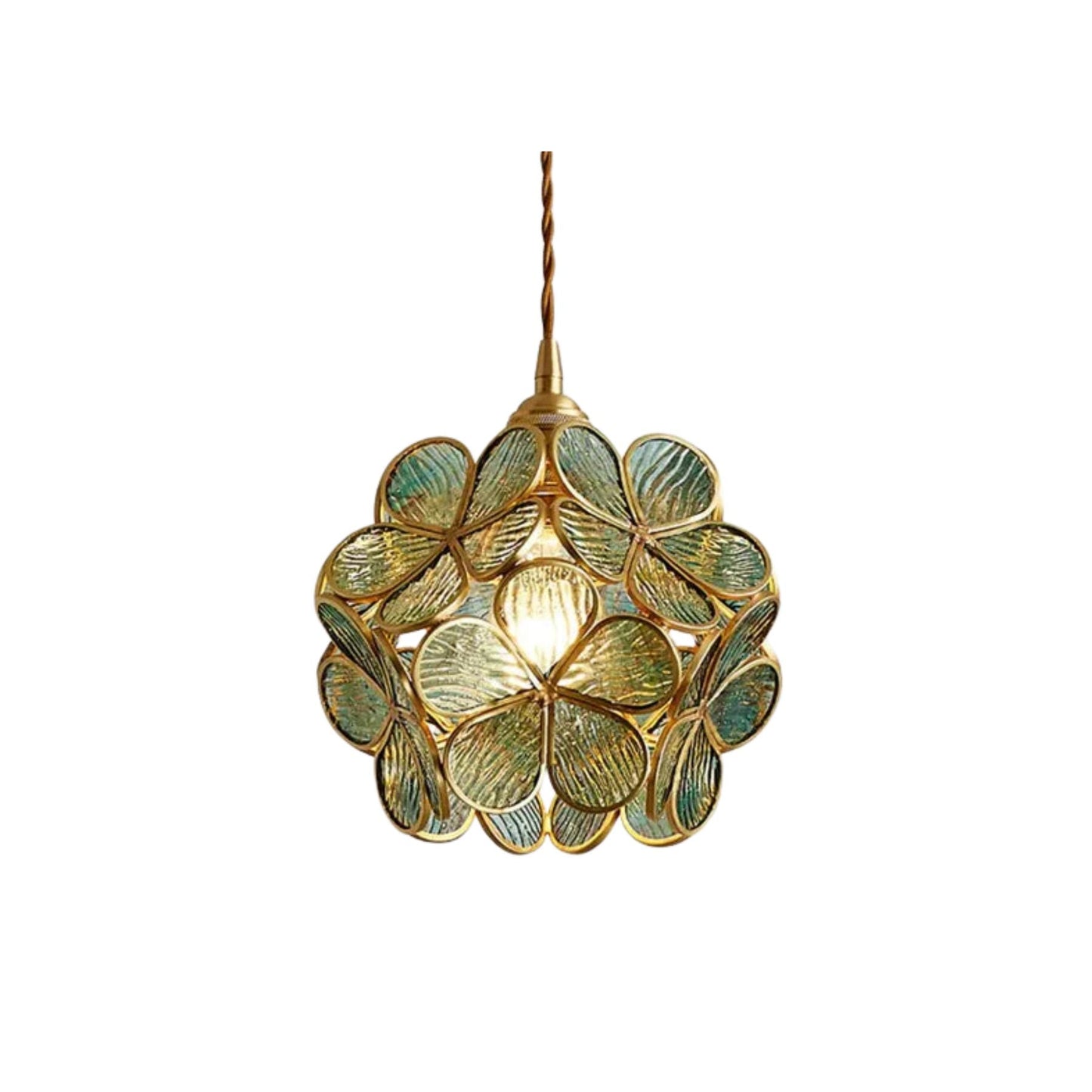 Vintage Flower Glass Pendant Ceiling Light | Elegant Hanging Lamp for Dining Room