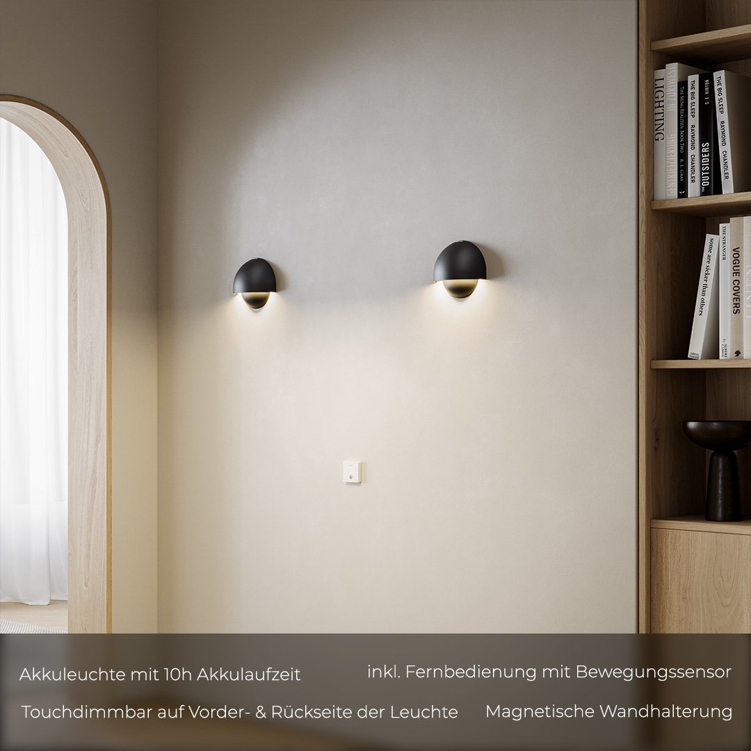 Round LED Wall Light Sconce | Modern Indoor Outdoor Bedroom Living Room Lamp