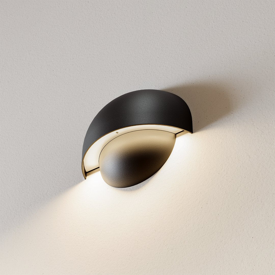 Round LED Wall Light Sconce | Modern Indoor Outdoor Bedroom Living Room Lamp