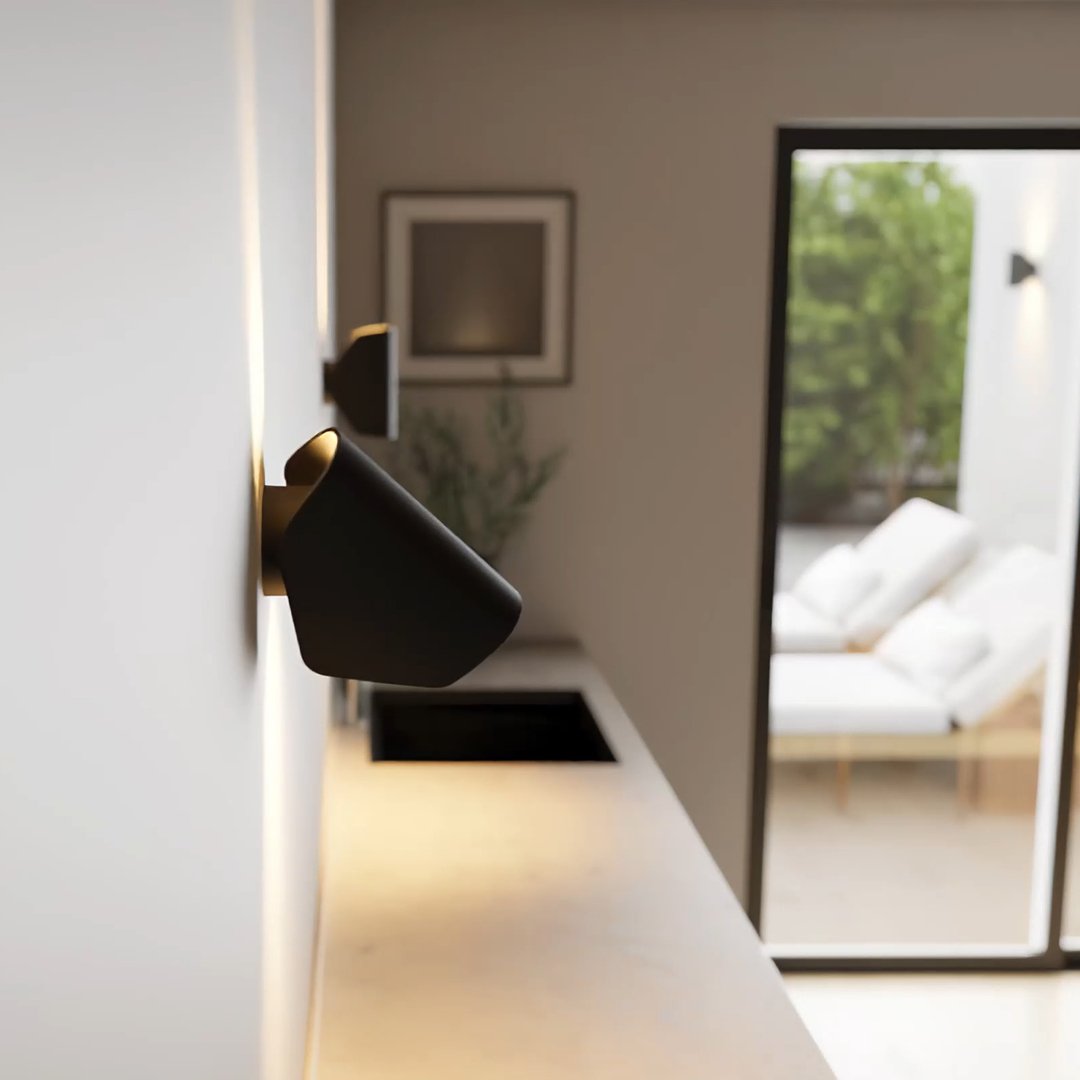 Adjustable LED Wall Light Sconce | Modern Indoor Outdoor Bedroom Rotating Lamp