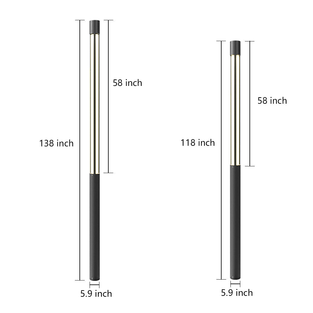 Outdoor LED Bollard Wall Lamp for Garden and Pathway | Modern Waterproof Post Light