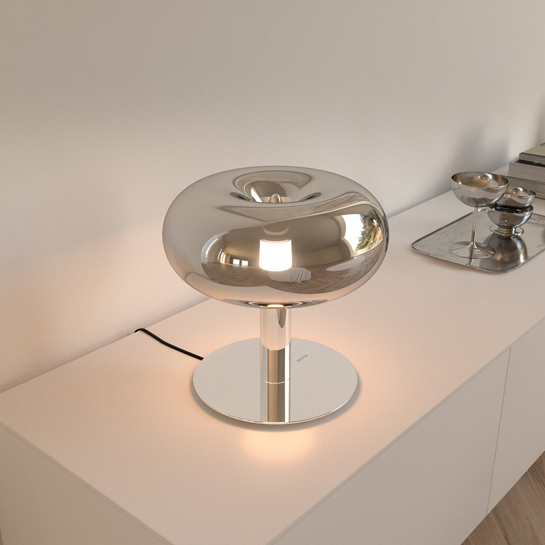 Retro Mushroom LED Table Lamp with Touch Dimmer | Modern Bedside and Desk Light