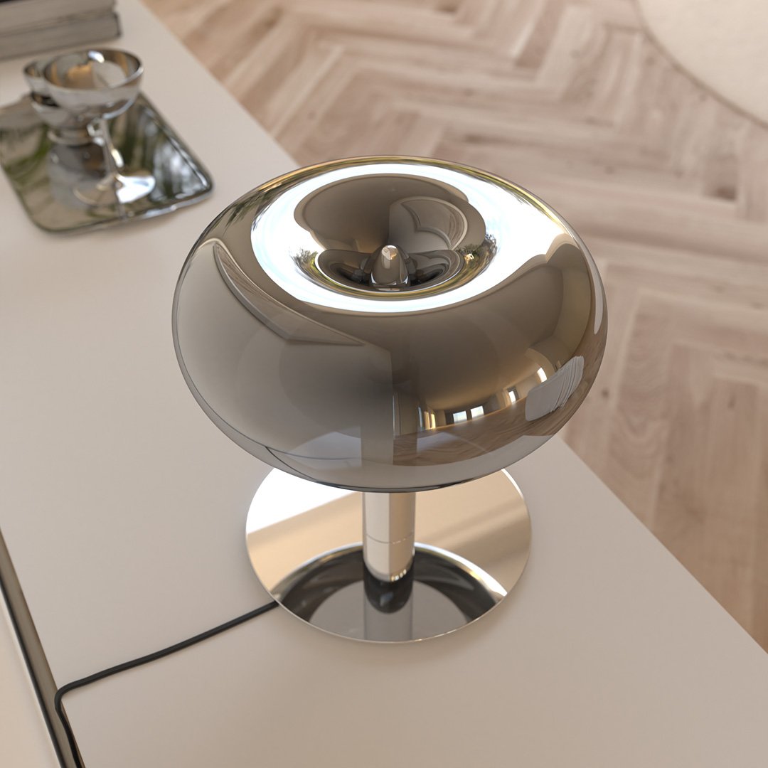 Retro Mushroom LED Table Lamp with Touch Dimmer | Modern Bedside and Desk Light